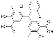 5,5-(2,6-二氯亚苄基)双(3-甲基水杨酸)结构式_54668-93-8结构式