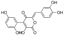 3-羟基-4-(2,5-二羟基苯基)-6-[(3,4-二羟基苯基)亚甲基]-2H-吡喃-2,5(6h)-二酮结构式_54707-49-2结构式