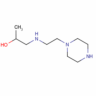 1-[(2-哌嗪-1-基乙基)氨基]丙烷-2-醇结构式_54736-47-9结构式