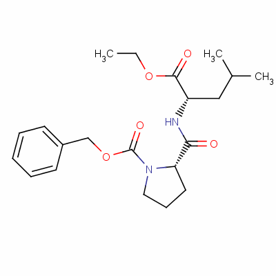 N-[1-[(苄氧基)羰基]-L-脯氨酰]-L-亮氨酸乙酯结构式_54769-24-3结构式