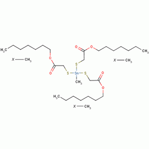 2,2,2-[(甲基锡烷基)三硫代]三乙酸三异辛酯结构式_54849-38-6结构式