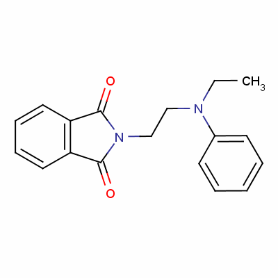 N-[2-(n-乙基苯胺)乙基]邻苯二甲酰亚胺结构式_54939-53-6结构式