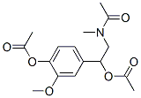 N-[2-(乙酰基氧基)-2-[4-(乙酰基氧基)-3-甲氧基苯基]乙基]-n-甲基乙酰胺结构式_55145-64-7结构式