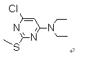 6-氯-N,N-二乙基-2-(甲基硫代)嘧啶-4-胺结构式_55199-59-2结构式