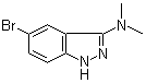 5-溴-3-(N,N-二甲基氨基)-1H-吲唑结构式_552331-32-5结构式