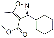 (9ci)-3-环己基-5-甲基-4-异噁唑羧酸甲酯结构式_55278-59-6结构式