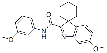 6-甲氧基-n-(3-甲氧基苯基)螺[环己烷-1,3-[3h]吲哚]-2-羧酰胺结构式_55282-06-9结构式