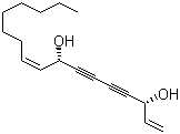 1,9-十七烯-4,6-二炔-3,8-二醇结构式_55297-87-5结构式