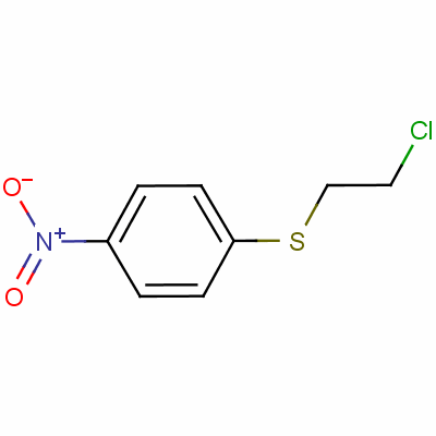 1-[(2-氯乙基)硫代]-4-硝基-苯结构式_5535-73-9结构式