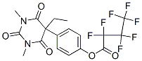 2,2,3,3,4,4,4-七氟丁酸 4-(5-乙基-1,3-二甲基-2,4,6-三氧代六氢嘧啶-5-基)苯酯结构式_55429-88-4结构式