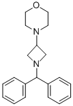 1-(二苯基甲基)-3-(吗啉)氮杂丁烷结构式_55438-65-8结构式