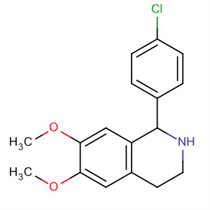 1-(4-Chlorophenyl)-6,7-dimethoxy-1,2,3,4-tetrahydroisoquinolineStructure,55507-15-8Structure 1-(4-Chlorophenyl)-6,7-dimethoxy-1,2,3,4-tetrahydroisoquinoline Structure,55507-15-8Structure