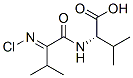 N-[2-(氯亚氨基)-3-甲基丁基]缬氨酸结构式_55570-83-7结构式