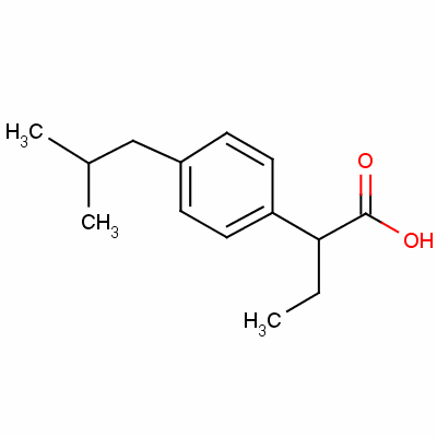 2-(4-异丁基苯基)丁酸结构式_55837-18-8结构式