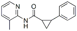 (9ci)-n-(3-甲基-2-吡啶)-2-苯基-环丙烷羧酰胺结构式_560102-66-1结构式