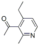 (9ci)-1-(4-乙基-2-甲基-3-吡啶)-乙酮结构式_56059-75-7结构式