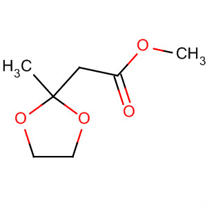2-甲基-1,3-二氧戊环-2-乙酸甲酯结构式_56446-60-7结构式