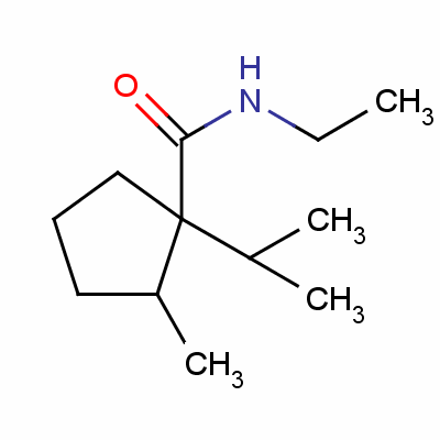 N-乙基-2-甲基-1-(1-甲基乙基)环戊烷羧酰胺结构式_56471-14-8结构式