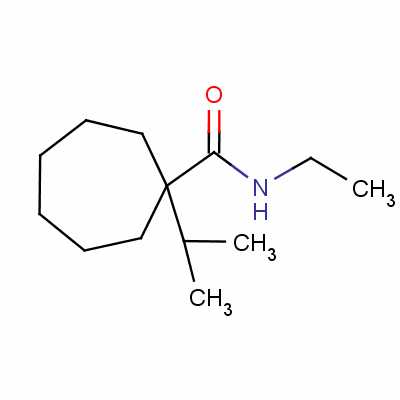 N-乙基-1-异丙基环庚烷羧酰胺结构式_56471-38-6结构式