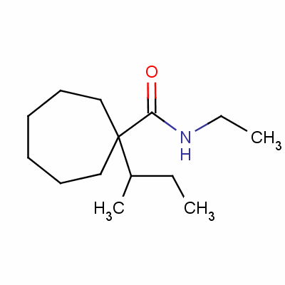 1-仲丁基-n-乙基环庚烷羧酰胺结构式_56471-40-0结构式
