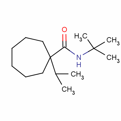 N-叔丁基-2-异丙基环庚烷羧酰胺结构式_56471-44-4结构式