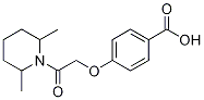 4-(2-(2,6-二甲基哌啶-1-基)-2-氧代乙氧基)苯甲酸结构式_565166-93-0结构式