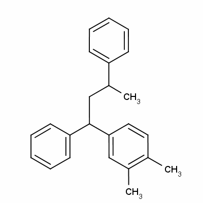4-[1,3-二(苯基)丁基]-1,2-二甲基苯结构式_56525-86-1结构式