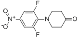 1-(2,6-二氟-4-硝基-苯基)-哌啶-4-酮结构式_565459-90-7结构式