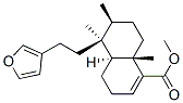 [4as-(4aalpha,5alpha,6beta ,8abeta)]-5-[2-(3-呋喃)乙基]-3,4,4a,5,6,7,8,8a-八氢-5,6,8a-三甲基-1-萘羧酸甲酯结构式_56630-98-9结构式