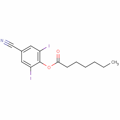 4-氰基-2,6-二碘庚酸苯酯结构式_56634-96-9结构式