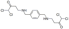 4,4-[1,4-亚苯基双(亚甲基亚氨基)]双(1,1-二氯-2-丁酮)结构式_56667-15-3结构式