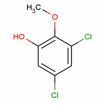 3,5-二氯-2-甲氧基苯酚结构式_56680-89-8结构式