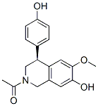 (4S)-2-乙酰基-1,2,3,4-四氢-4-(4-羟基苯基)-6-甲氧基-7-异羟基喹啉结构式_56771-98-3结构式