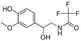 2,2,2-三氟-n-[2-羟基-2-(4-羟基-3-甲氧基苯基)乙基]乙酰胺结构式_56805-13-1结构式
