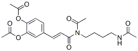 N-乙酰基-n-[4-(乙酰基氨基)丁基]-3-[3,4-双(乙酰基氧基)苯基]丙酰胺结构式_56818-05-4结构式