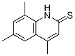 (9ci)-4,6,8-三甲基-2(1H)-喹啉硫酮结构式_568570-16-1结构式
