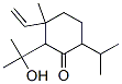 3-乙烯-2-(1-羟基-1-甲基乙基)-3-甲基-6-(1-甲基乙基)-环己酮结构式_56881-80-2结构式