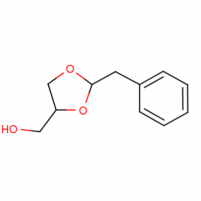 2-(苯基甲基)-1,3-二氧戊环-4-甲醇结构式_5694-72-4结构式
