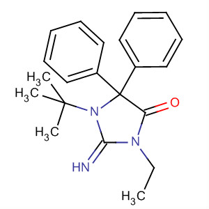1-(1,1-二甲基乙基)-3-乙基-2-亚氨基-5,5-二苯基-4-咪唑啉酮结构式_56954-66-6结构式