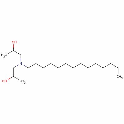 1,1-(十四基亚氨基)二丙烷-2-醇结构式_56975-11-2结构式