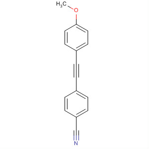 4-(4-甲氧基-苯基乙炔)-苯甲腈结构式_56982-37-7结构式