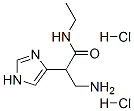 N-(2-(1H-咪唑-5-基)乙基)-3-氨基丙酰胺双盐酸盐结构式_57022-38-5结构式