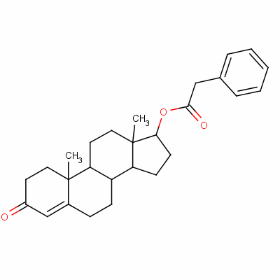 睾酮苯乙酸酯结构式_5704-03-0结构式