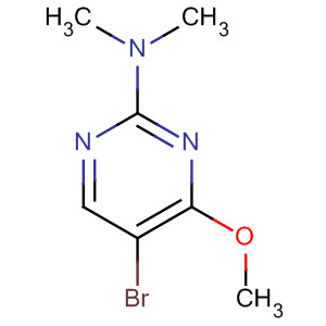 5-溴-4-甲氧基-N,N-二甲基嘧啶-2-胺结构式_57054-84-9结构式