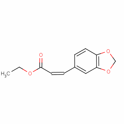 (z)-3-(1,3-苯并二氧杂环戊烯-5-基)丙烯酸乙酯结构式_57134-55-1结构式