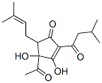 4-乙酰基-3,4-二羟基-5-(3-甲基-2-丁烯)-2-(3-甲基-1-氧代丁基)-2-环戊烯-1-酮结构式_57195-46-7结构式