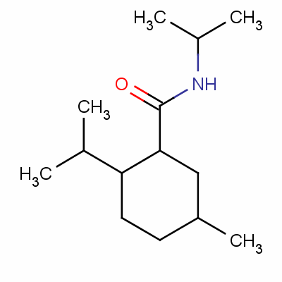 N,2-双(异丙基)-5-甲基环己烷羧酰胺结构式_57233-04-2结构式