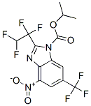 4-硝基-2-(1,1,2,2-四氟乙基)-6-(三氟甲基)-1H-苯并咪唑-1-羧酸异丙酯结构式_57322-65-3结构式