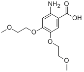 2-氨基-4,5-双-(2-甲氧基-乙氧基)-苯甲酸结构式_574738-66-2结构式