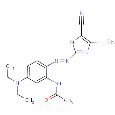N-[2-[(4,5-二氰基-1H-咪唑-2-基)氮杂]-5-(二乙基氨基)苯基]乙酰胺结构式_57564-13-3结构式